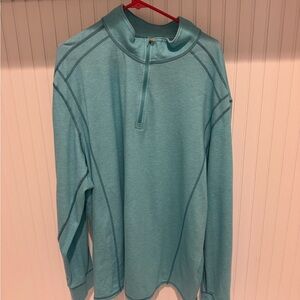 Tommy Bahama Island Light Green Quarter Zip Jacket